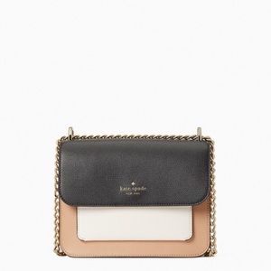Kate Spade Remi Color Block Flap Chain Crossbody Box Bag
